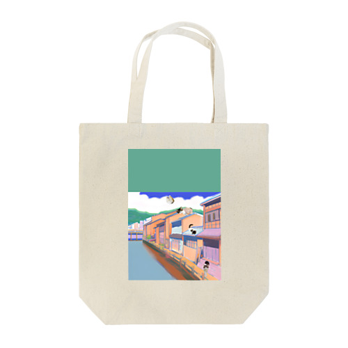 昔と猫 Tote Bag