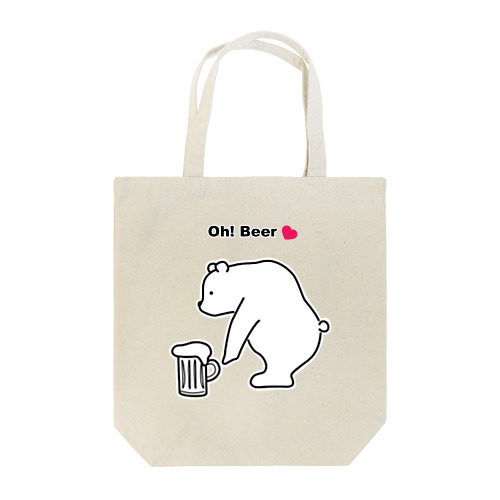 Beerを拾ったBear トートバッグ