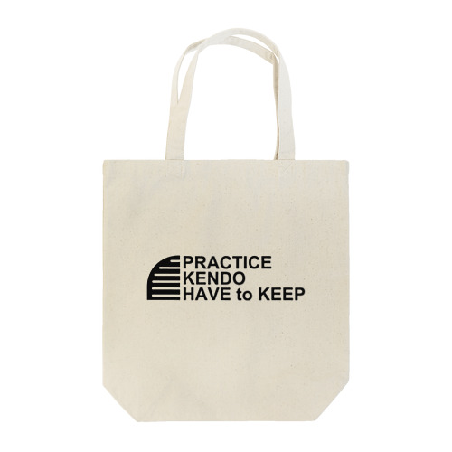 practice KENDO_black Tote Bag