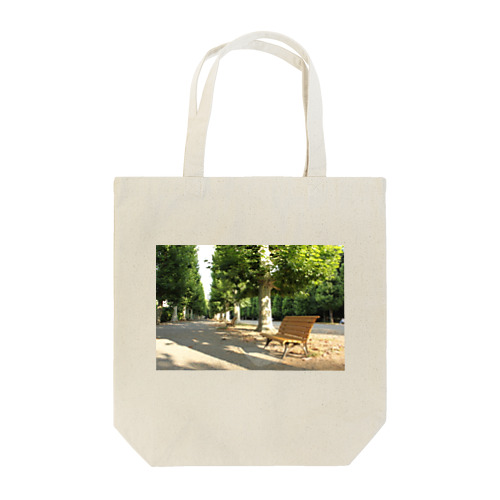 フレンチ風公園でゆっくり休憩しましょう Tote Bag