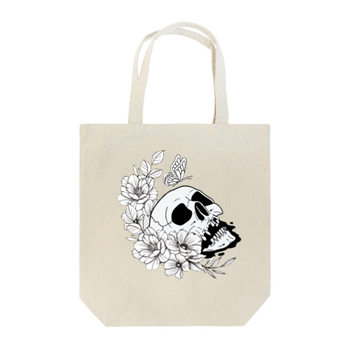 ドクロフラワー Tote Bag