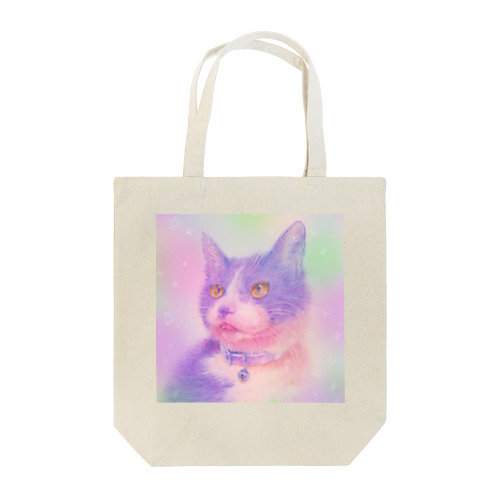 虹色の猫 Tote Bag