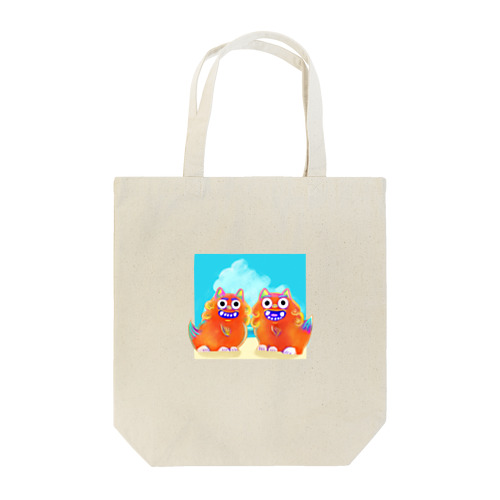 [沖縄土産]シーサーと空と海 Tote Bag