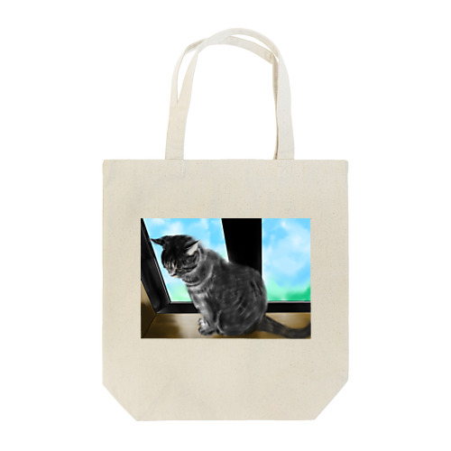 Cats ＆ Window Tote Bag