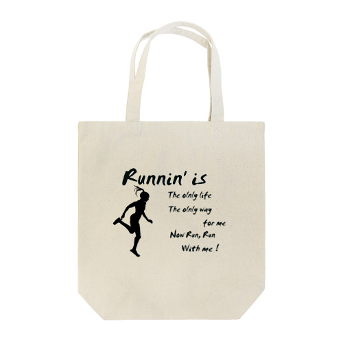 Running Girl / Runnin'  ～ 女性ランナー トートバッグ