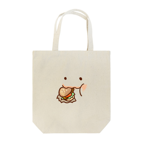 ハンバーガーを食べる Tote Bag