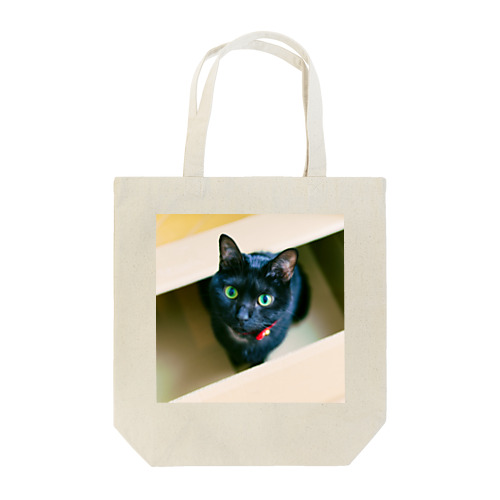 ダンボールソムリエの黒猫。 トートバッグ