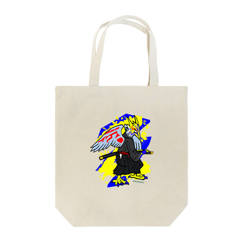 刀と猛禽類イメージのドラゴン Tote Bag