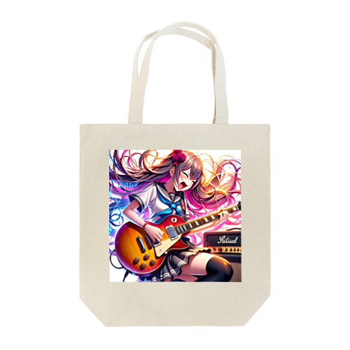 ギタリスト女子　アニメ Tote Bag