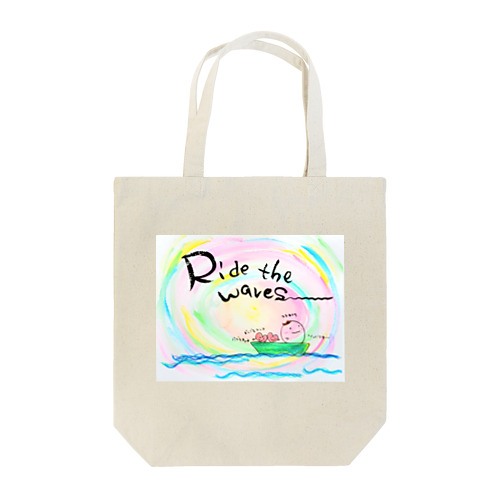 Ride the waves Tote Bag