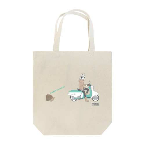 うさぎとカメ Tote Bag