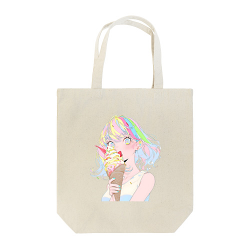 暑い夏はアイスだ002 Tote Bag