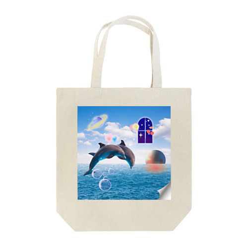 イルカと遊ぼう Tote Bag