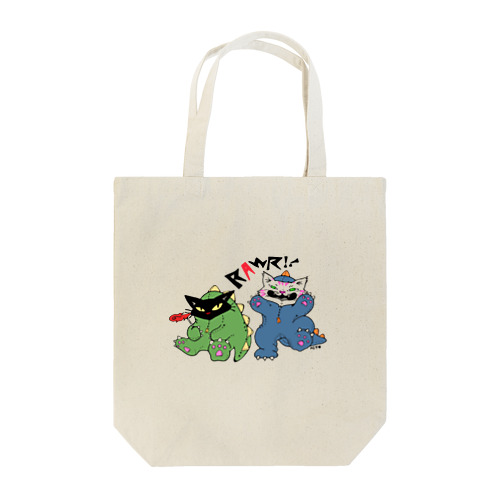 恐竜ポー＆桃虎 Tote Bag