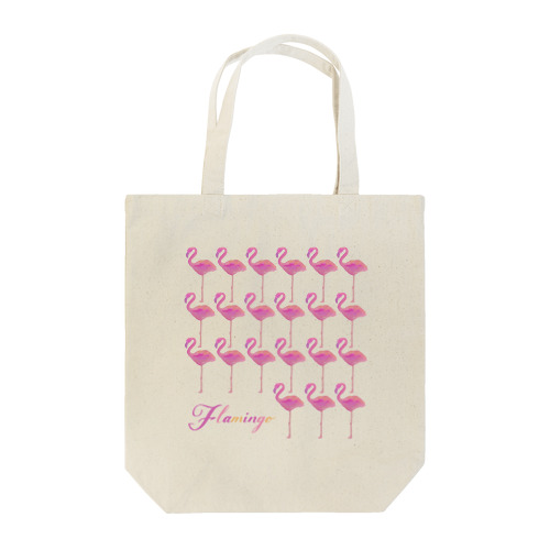 フラミンゴ Flamingo たくさん Tote Bag