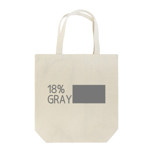 18％gray (rgb119) GR Letter トートバッグ