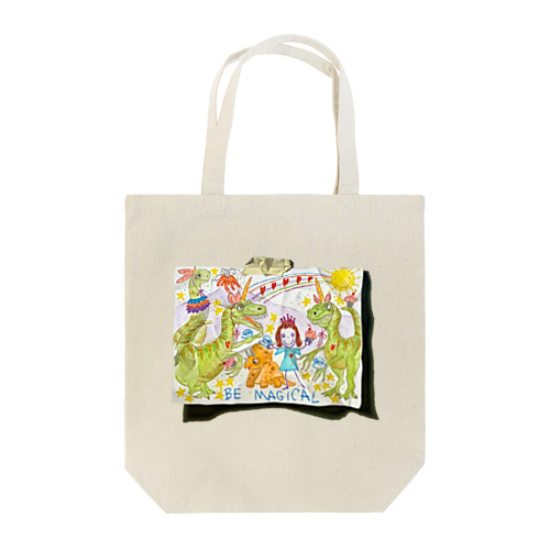 恐竜と女の子　BE MAGICAL Tote Bag