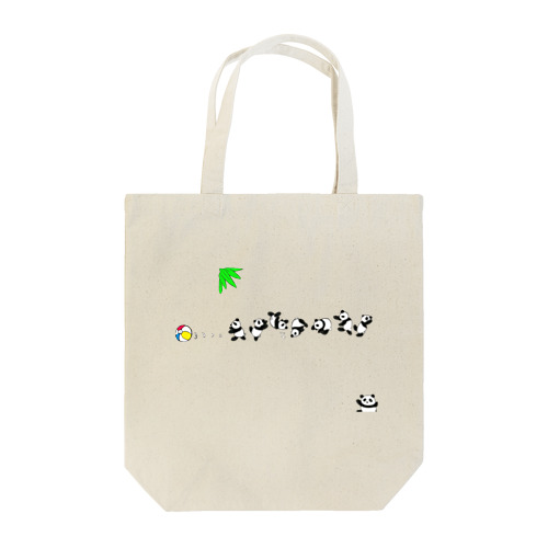 ころがる子パンダ Tote Bag