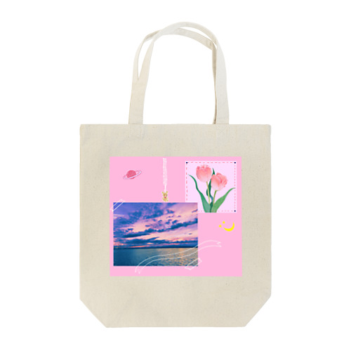 ピンクの宇宙 Tote Bag