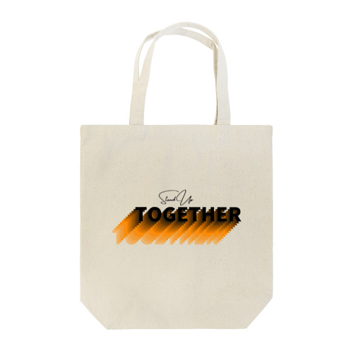 Stand Up Together（スタンド・アップ・トゥゲザー）イエロー オレンジベース Tote Bag