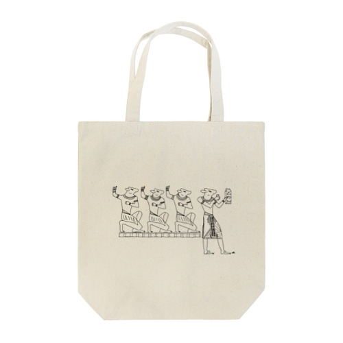 牛(エジプト壁画風) Tote Bag