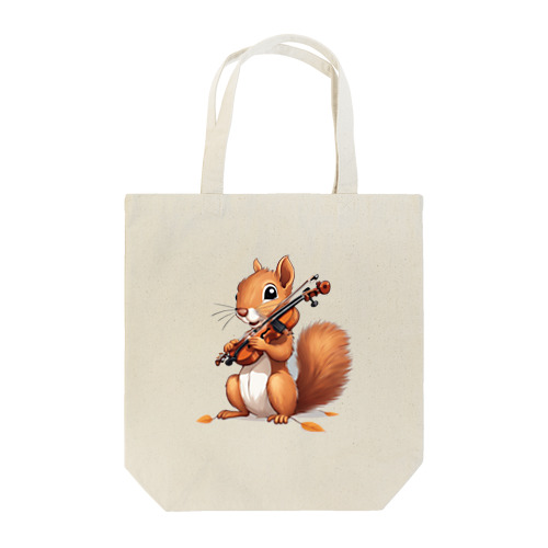 バイオリンを奏でるリス Tote Bag