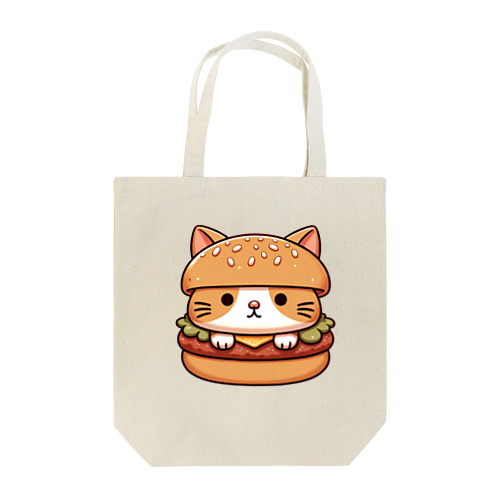 猫バーガー Tote Bag