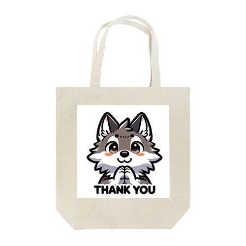 Thank you wolf. トートバッグ