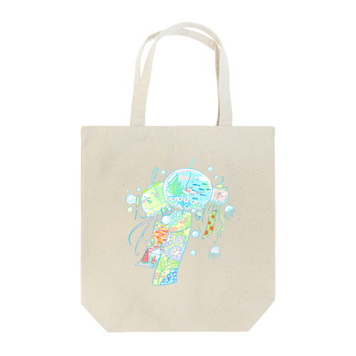 クラゲの風鈴たち ♪( ´ε ｀๑)ノ Tote Bag