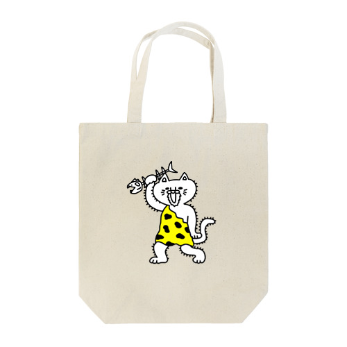 にゃんザピテクス　単体　原始猫 Tote Bag