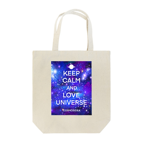 KEEP CALM AND LOVE UNIVERSE トートバッグ