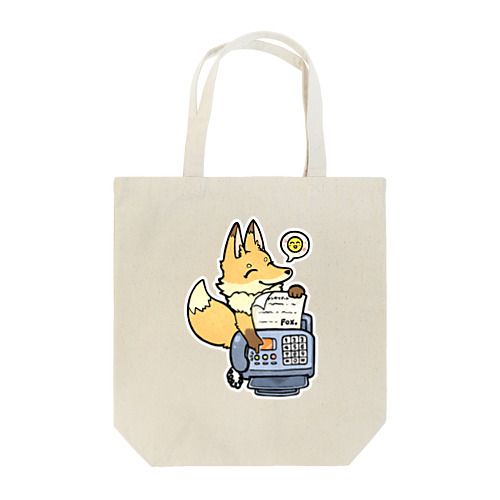 えがおでFAX送るFOX Tote Bag