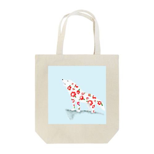 椿 × ホッキョクオオカミ Tote Bag