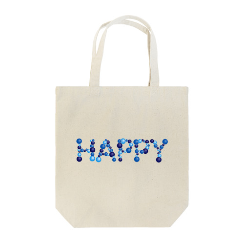 バルーン文字「HAPPY」（青色系） Tote Bag