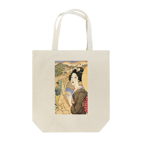 竹久夢二_長崎十二景 眼鏡橋 Tote Bag