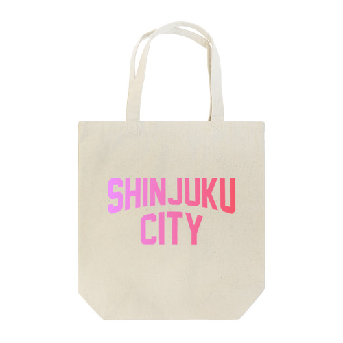 新宿区 SHINJUKU CITY ロゴピンク トートバッグ