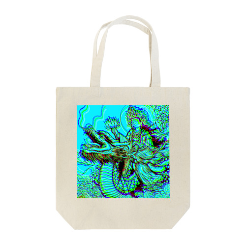 観世音菩薩と龍3「Kanzeon Bodhisattva and dragon3」 Tote Bag