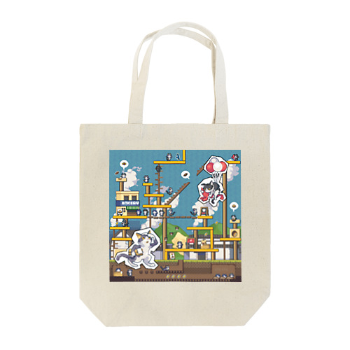 ワイワイおもちくんとチニくんのドット絵 Tote Bag