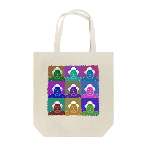 SUMO WRESTLER (multicolor) Tote Bag