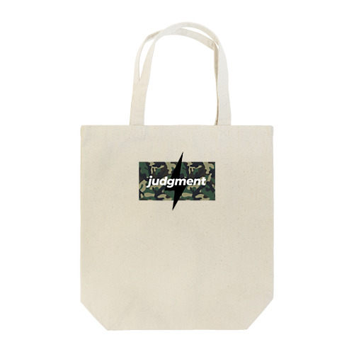 【judgment produce】judgment迷彩（緑） Tote Bag