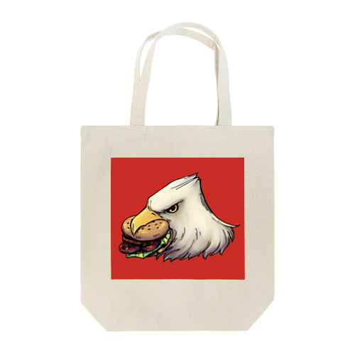 ハンバーガーとハクトウワシ Tote Bag