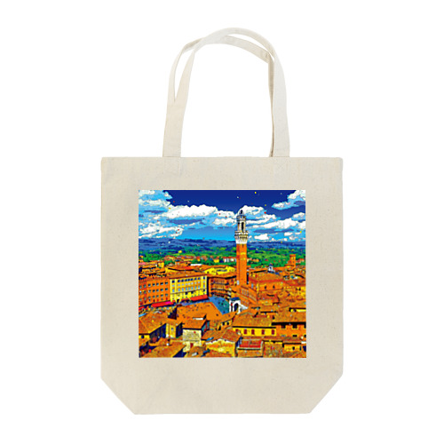 イタリア シエナの街並み Tote Bag