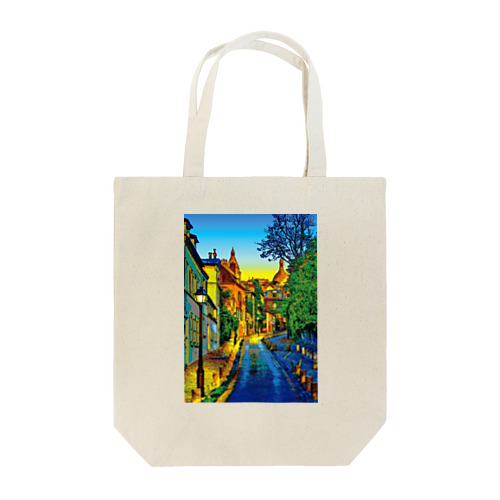 パリ 夕暮れのモンマルトル Tote Bag