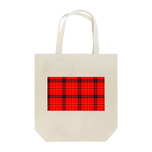 チェック（赤） Tote Bag