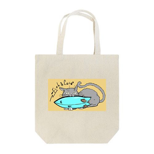 fish & cat Tote Bag