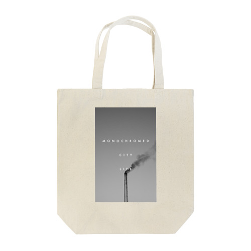 Monochromed city life. Tote Bag