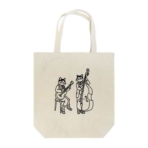 線画　ヅラ猫　ハチワレアンサンブル　pattern01 Tote Bag