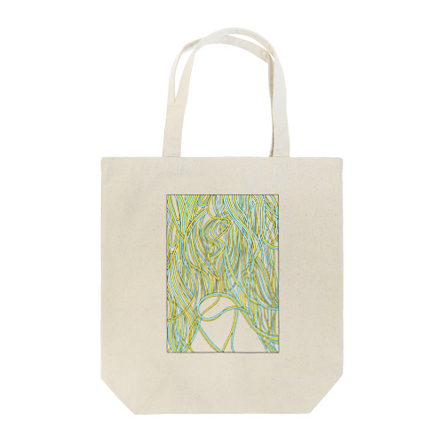 糸：lightblue&yellow Tote Bag