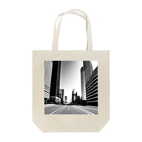 都市の鼓動：白黒で描くアーバンスケープ Tote Bag