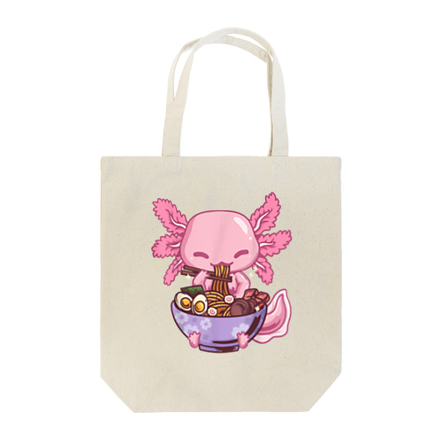 アホロートルラーメンアニメかわいい食べる女の子ティーンズ Tote Bag